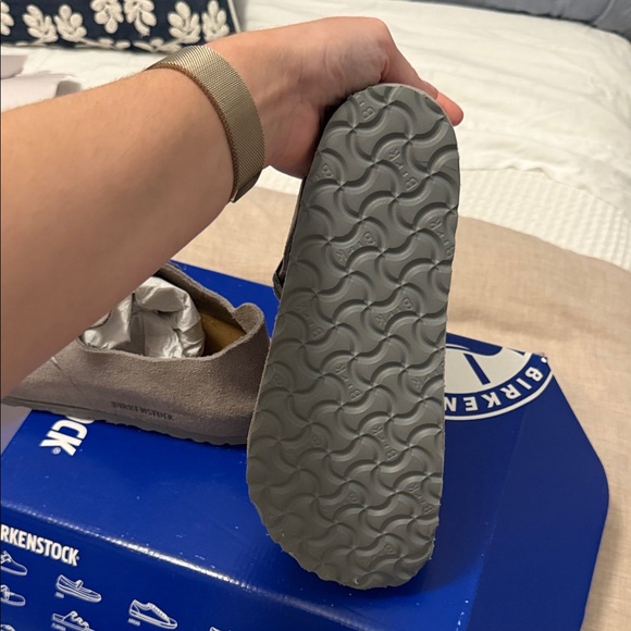 Birkenstock women’s London Suede Gray Suede Loafers size 37 - Picture 6 of 13